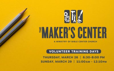 Maker’s Center: Volunteer & Teacher Training – POSTPONED