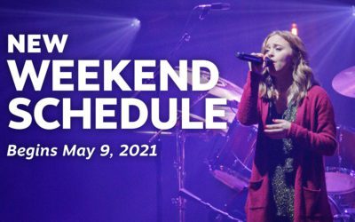 New Weekend Schedule Begins May 9