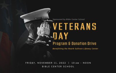 Bible Center School Veterans Day Donation Drive