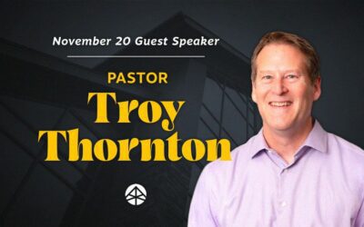 Welcome Guest Speaker Troy Thornton