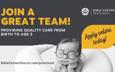 Bible Center Preschool Employment Opportunities